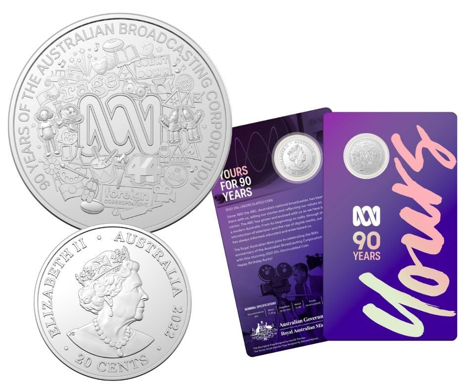 90th Anniversary Of Abc 20c Uncirculated Coin 2022