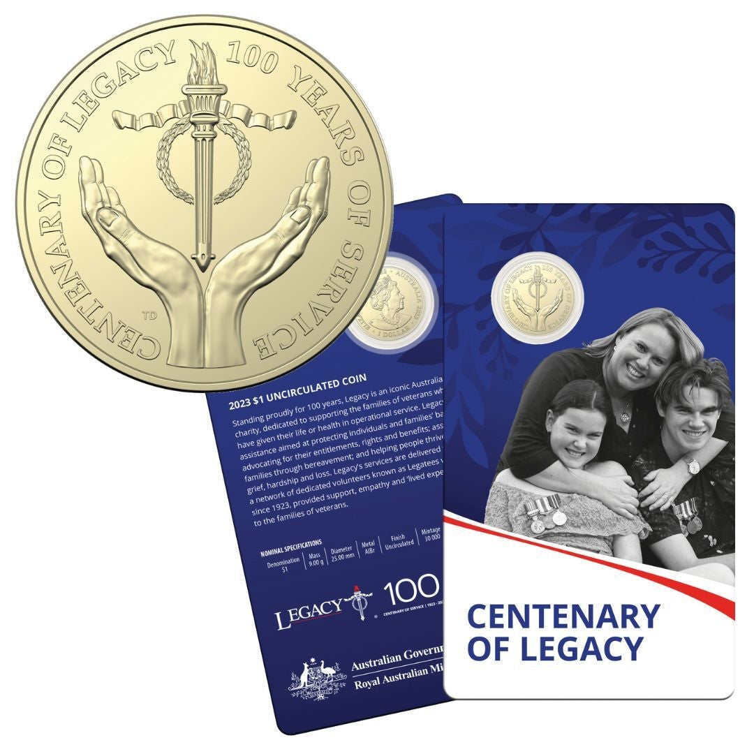 2023 $1 Centenary Of Legacy Unc Coin