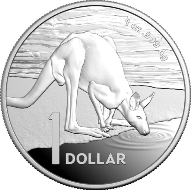 Kangaroo Series 2024 $1 1oz Fine Silver Proof Coin