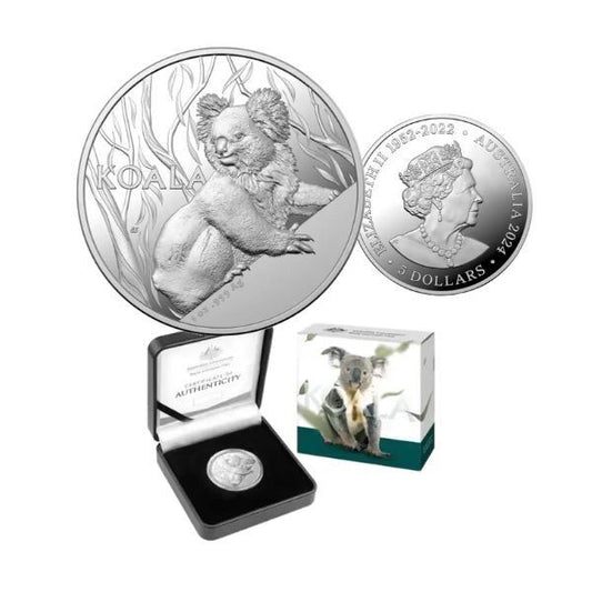 2024 $5 Koala High Relief Silver Coin