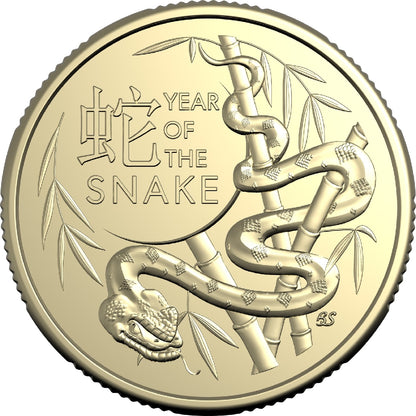 2025 $1 Lunar Calendar Year Of The Snake Uncirculated 2 Coin Set