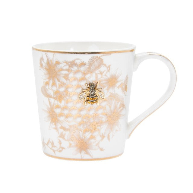 Honeycomb Bees Fine China Mug