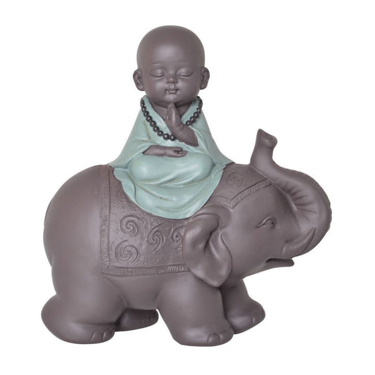 Happy Buddha On Elephant