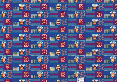 Brisbane Lions Wrapping Paper Sheet