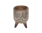Syncopated African Art Planter Bowl / Pot