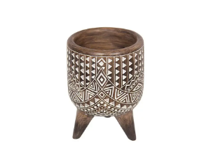 Syncopated African Art Planter Bowl / Pot