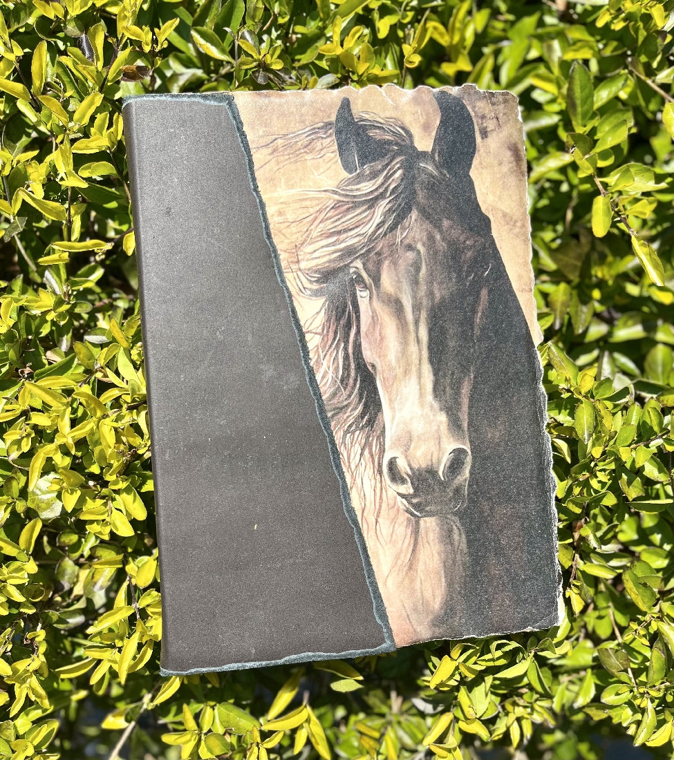 Vintage Leather Horse Journal