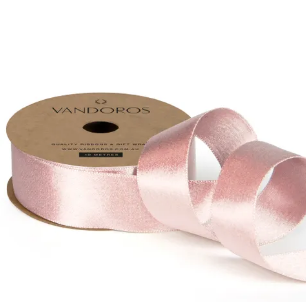 Vandoros Satin Powder Pink Ribbon