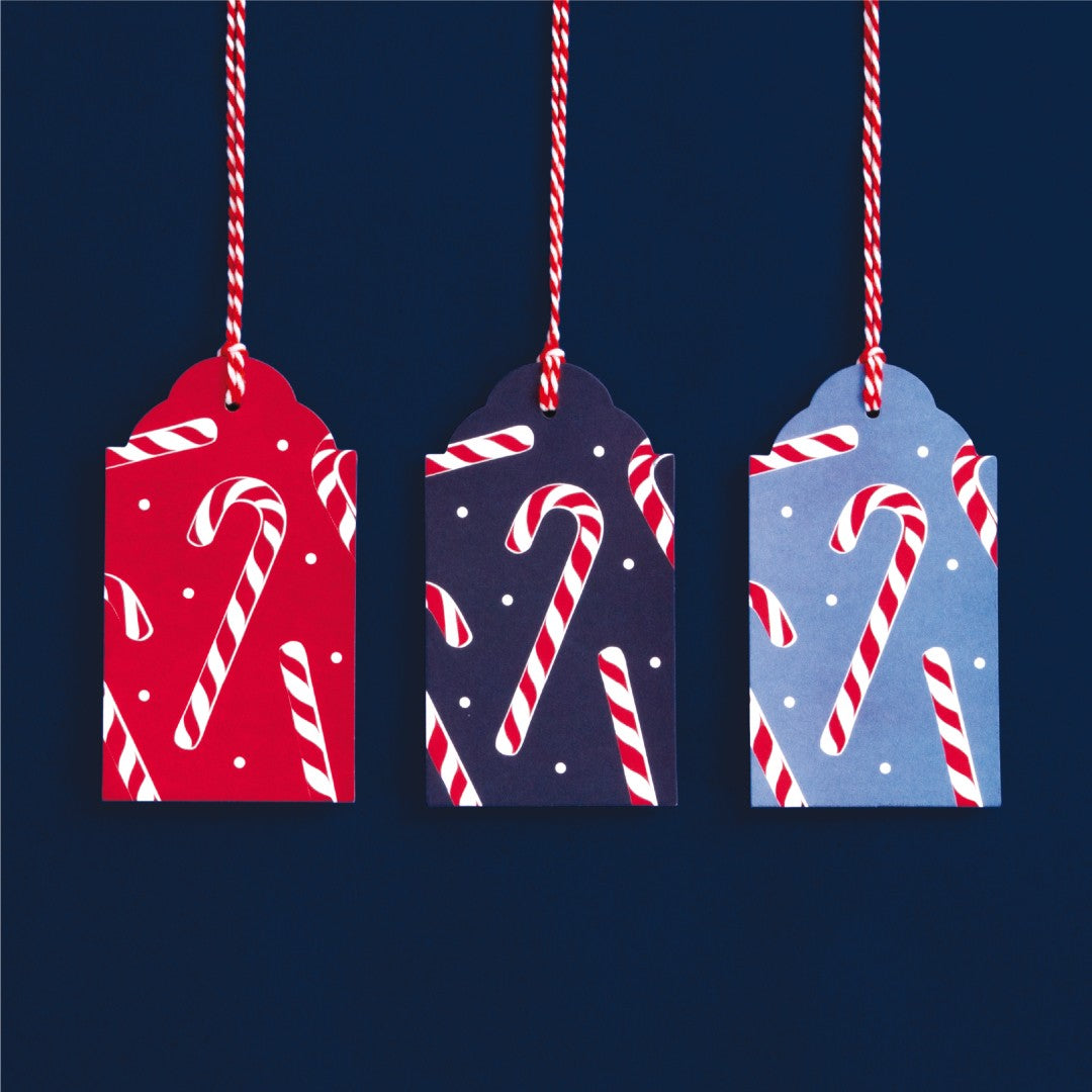 Vandoros Candy Cane Gift Tags 6pk