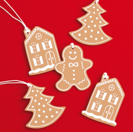 Vandoros Gingerbread Men Gift Tags 6pk