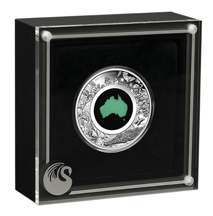 2024 Great Southern Land Chrysoprase 1oz Silver Proof Perth Mint Presentation Case & Coa