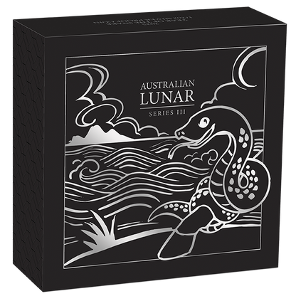 2025 Australian Lunar Series Iii Year Of The Snake 1/2oz Silver Proof Perth Mint Presentation Case & Coa