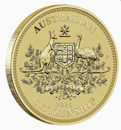 2025 Australian Citizenship Albr $1 Perth Mint Coin In Card