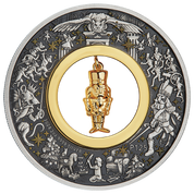 2024 The Christmas Nutcracker 2oz Silver Antiqued Coloured Perth Mint Presentation Case & Coa