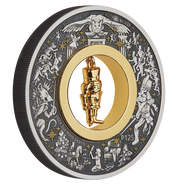 2024 The Christmas Nutcracker 2oz Silver Antiqued Coloured Perth Mint Presentation Case & Coa