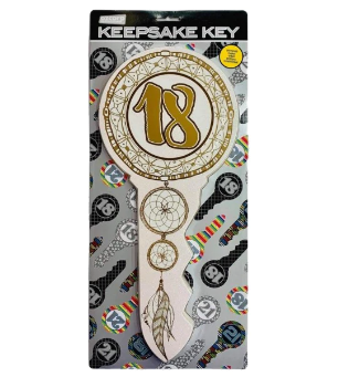 Keepsake Key 18th Birthday