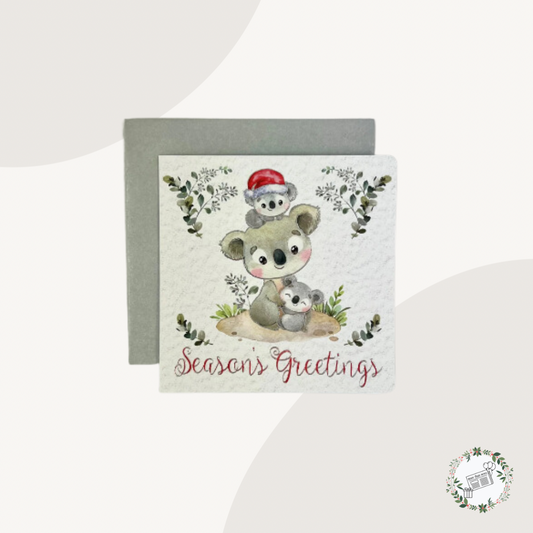 Koala Family Premium Charity Christmas Cards 