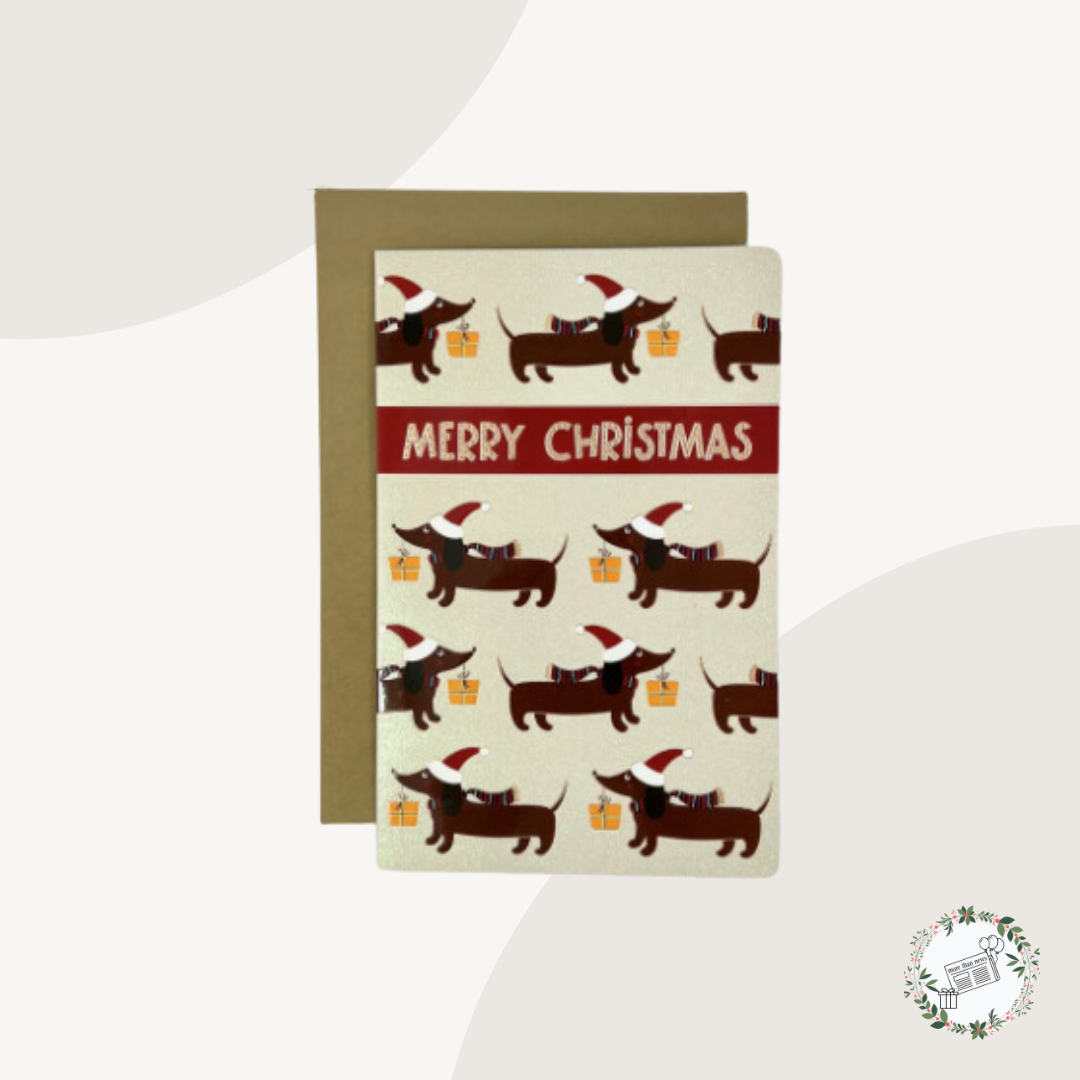 Sausage Dogs Premium Charity Christmas Cards 