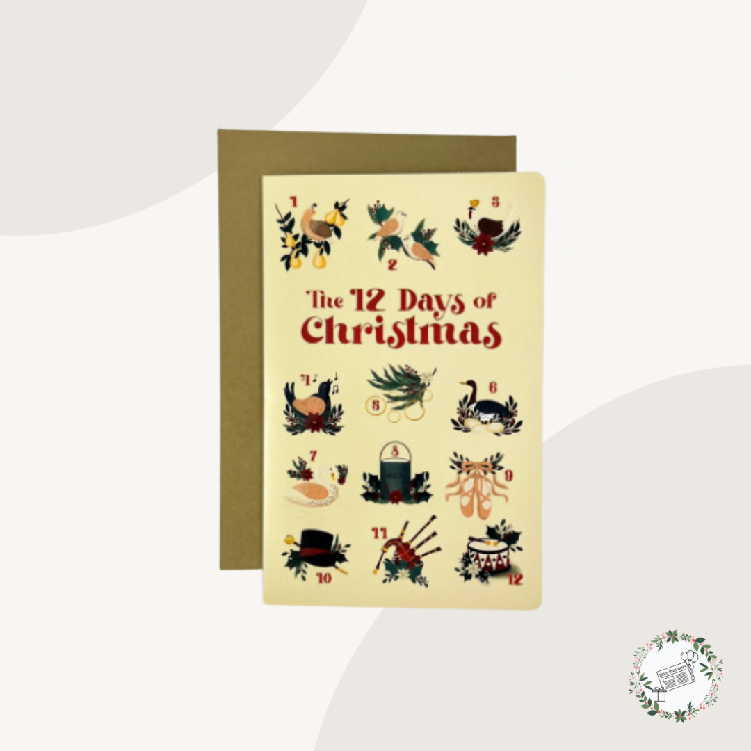 12 Days Of Christmas Premium Charity Christmas Cards 