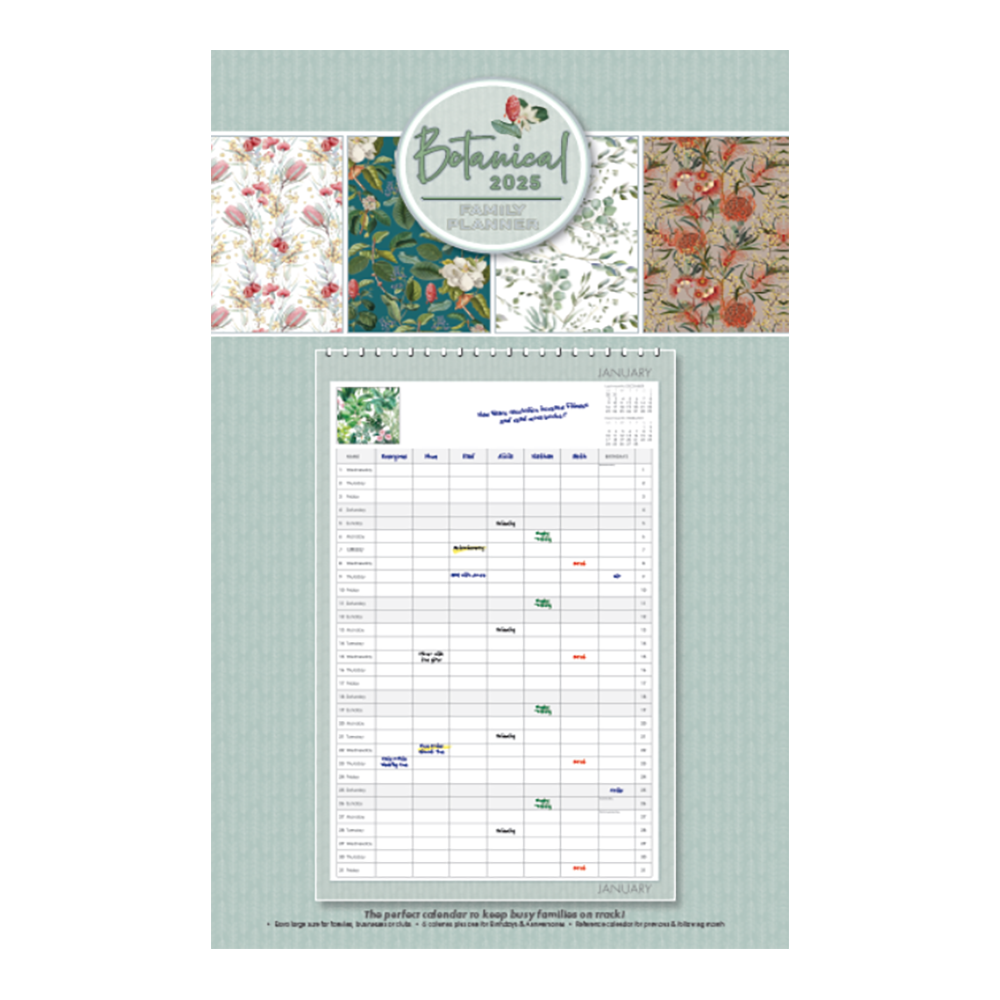 2025 Family Planner Botanical