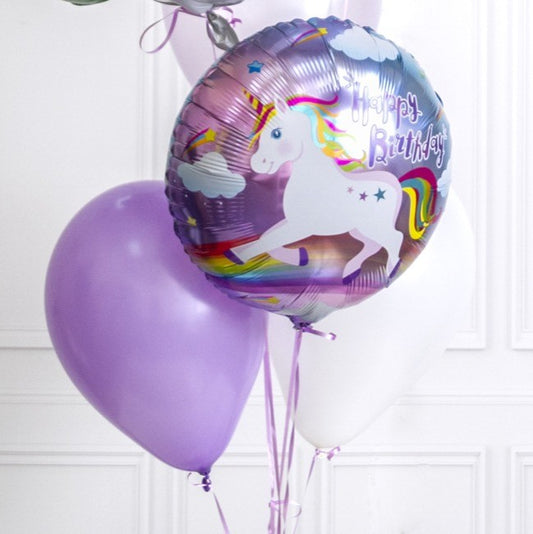Unicorn & Rainbow Happy Birthday 18inch Foil Balloon