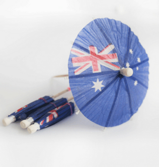 Aussie Cocktail Umbrella Picks 24pk: 2022