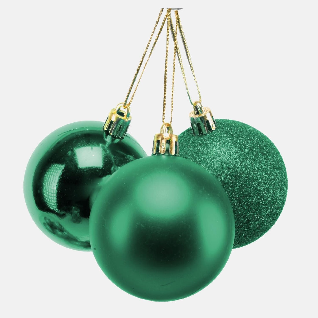 Red & Green Christmas Baubles 10pk