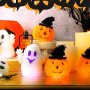 Mini Squishy Light Up Pumpkin
