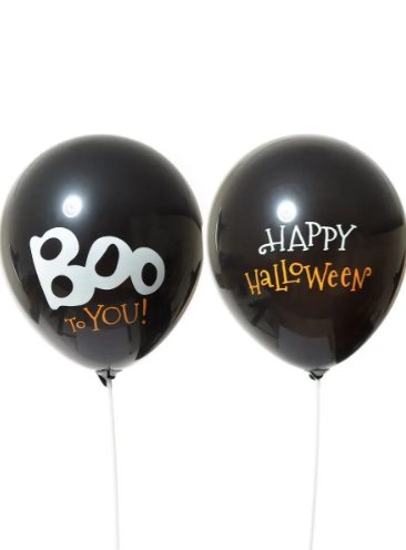 Halloween Balloons Black 8pk