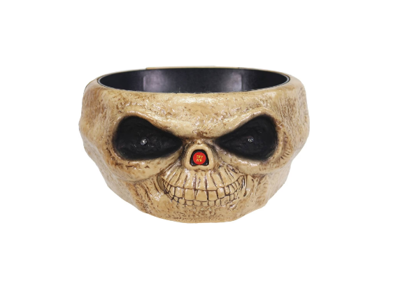 Halloween Scary Pumpkin Candy Bowl Skull