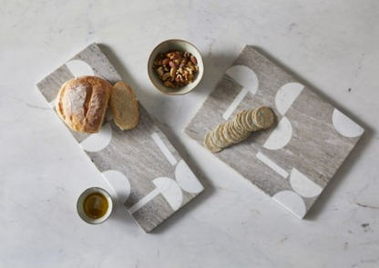 Davis & Waddell Spliced Marble Serving Board