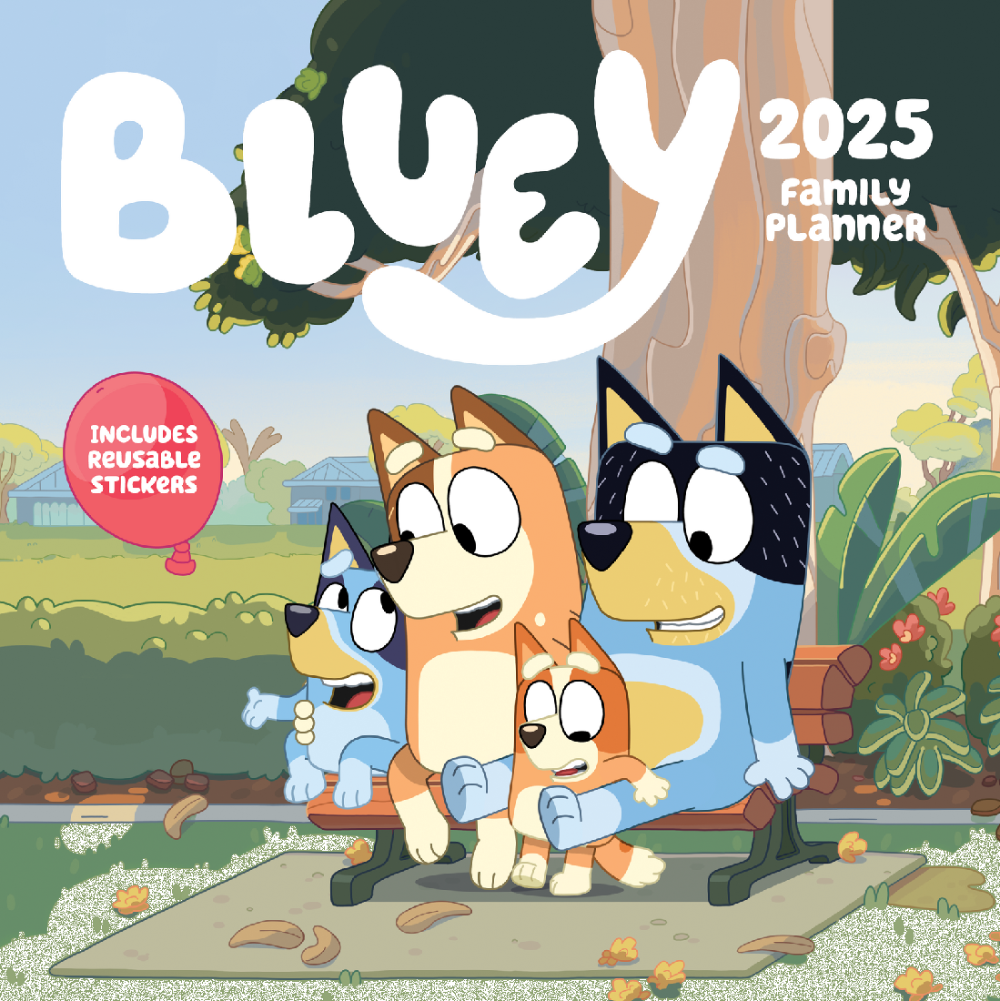 2025 12 Month Bluey Family Planner Wall Calendar