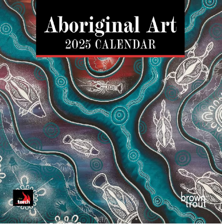 2025 12 Month Aboriginal Art Wall Calendar