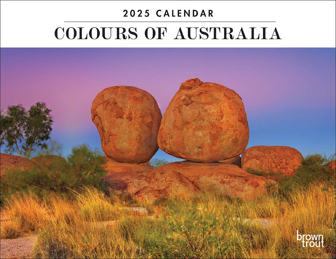 2025 12 Month Colours Of Australia Horizontal Wall Calendar