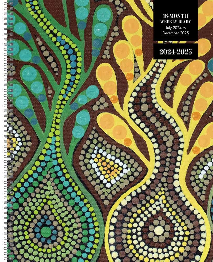 2025 18 Month Weekly Aboriginal Art Diary