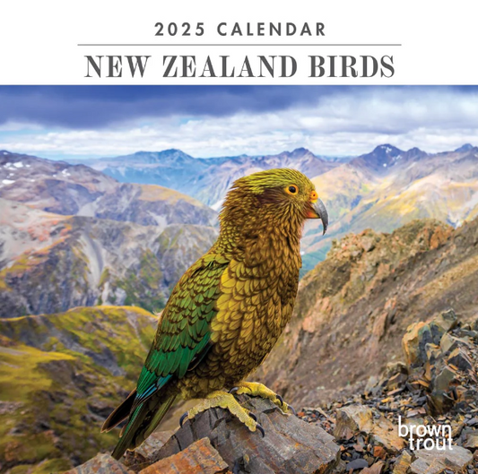 2025 12 Month New Zealand Birds Mini Calendar