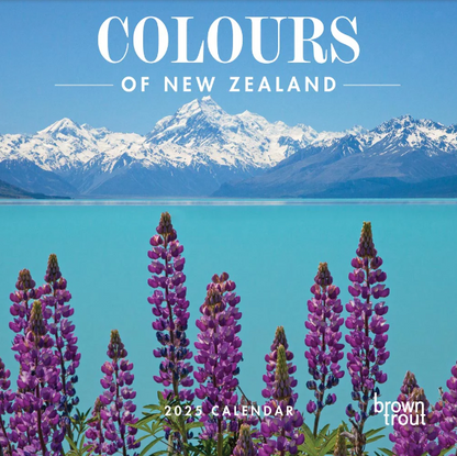 2025 12 Month Colours Of New Zealand Wall Calendar