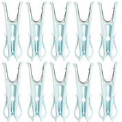 10 Hegs Pegs – Clothes Pegs With Hooks – Pastel Blue
