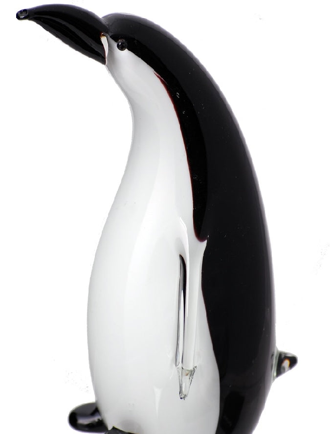 Rikaro Penguin Art Glass Sculpture 