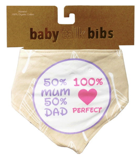 Baby Talk Bibs: 50% Mum 50% Dad
