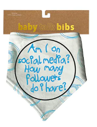 Baby Talk Bibs: Am I On Social Media?