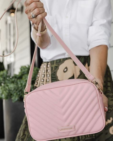 Louenhide Anastasia Quilted Crossbody Bag [clr:pale Pink] 