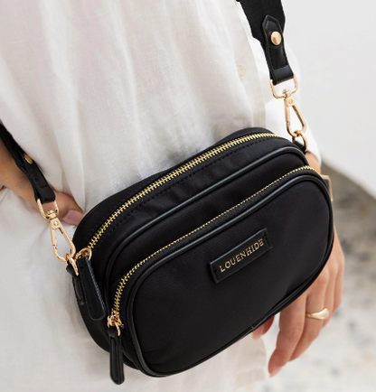 Louenhide Cali Nylon Crossbody Bag [clr:black]