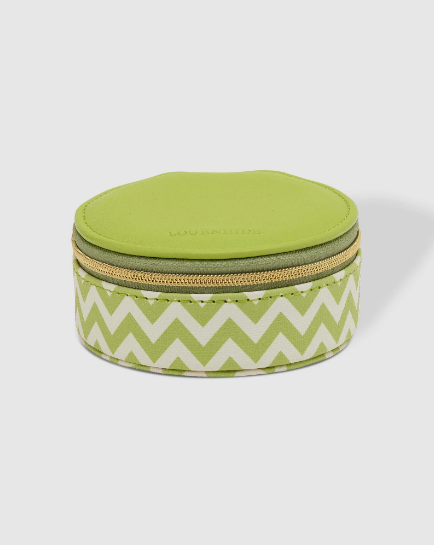 Louenhide Sisco Jewellery Box [clr:chevron Lime]