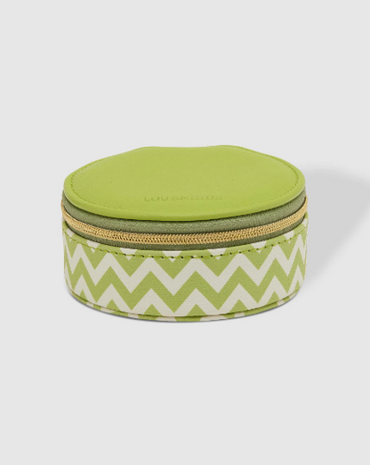 Louenhide Sisco Jewellery Box [clr:chevron Lime]