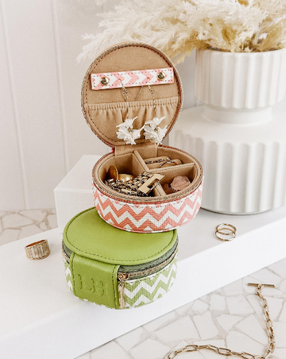 Louenhide Sisco Jewellery Box [clr:chevron Peach]