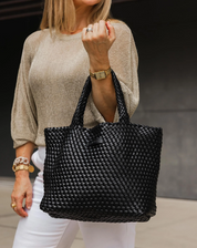 Louenhide Cruiser Woven Tote Bag [clr:black]