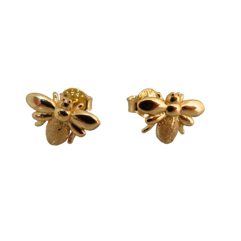 Wildside Gifts Gold Plated Bee Studs