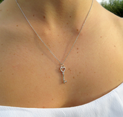 Heart Key Pendant Neckalce