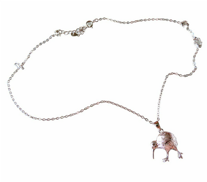 Kiwi Bird Pendant Necklace